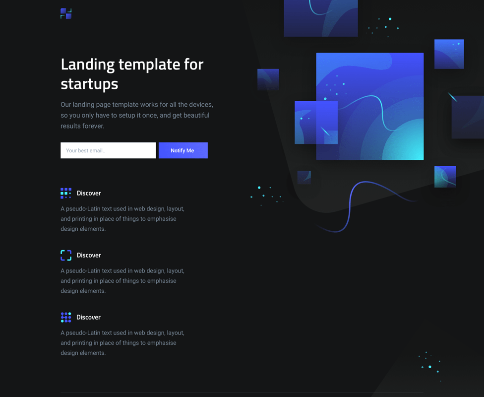 《Landing Page Templates for Startups》